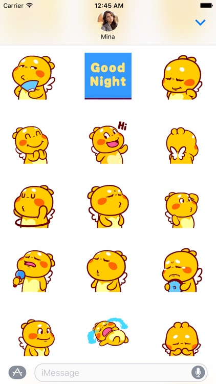 Qoobee Agap - Cute Animated Dinosaur Sticker