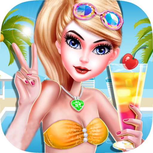 Crazy Pool Party Make-over Girl-s Swimming Costume icon