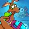 In the game, the kangaroo and its small partners to clean up the pollution in the water source, come to help him