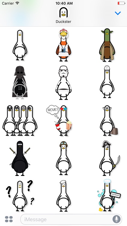 Duckster Stickers for iMessage