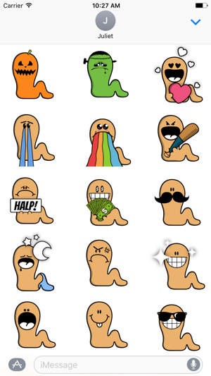 Crazy Worms Stickers(圖1)-速報App