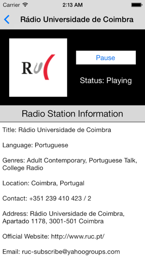 Portugal Radio Live Player (Portuguese / português / língua (圖4)-速報App