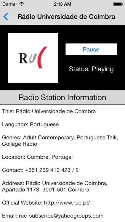 Portugal Radio Live Player (Portuguese / português / língua portuguesa) screenshot-3