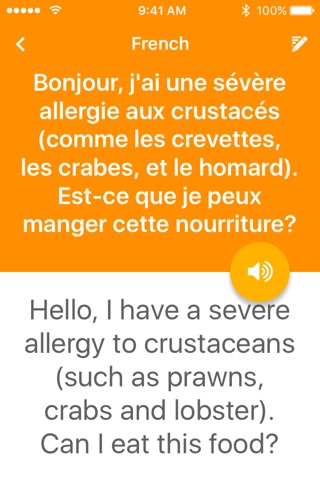 Can't Eat That - Food Allergy Translations screenshot 2