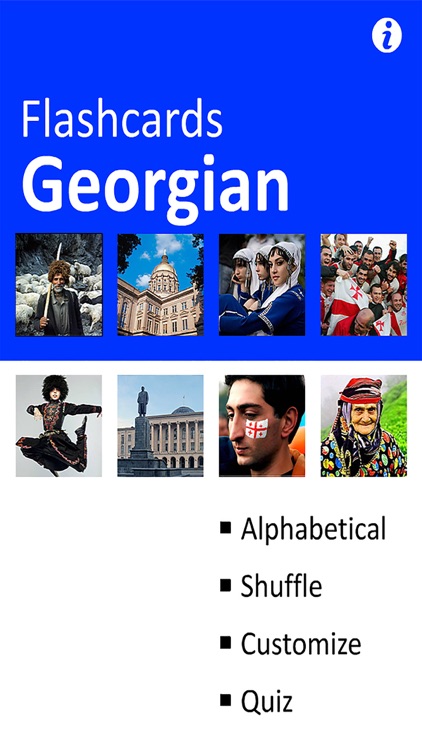 Georgian Alphabet Flash Cards