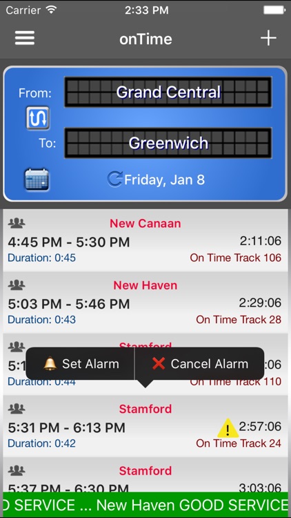 onTime : MNR (Metro North Rail)