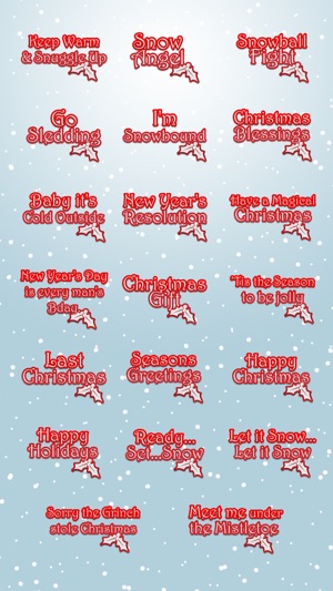 Christmas Lifestyle Messages: Holiday Stickers Set(圖3)-速報App