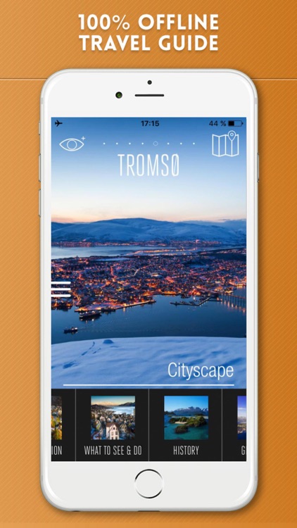 Tromsø Travel Guide with Offline City Street Map