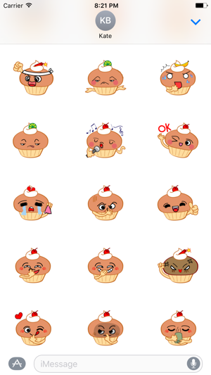 Creamy Cupcake Sticker(圖2)-速報App