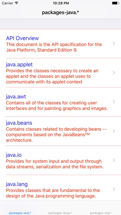 API Reference for Java 9
