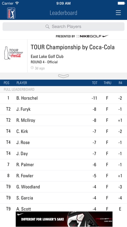PGA TOUR Mobile screenshot-0