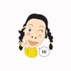 Ugly Girl Stickers Lovely for iMessage