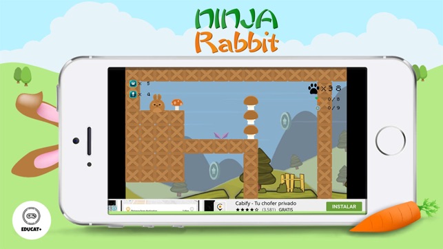 Ninja Rabbit - Awesome Skill Game(圖5)-速報App