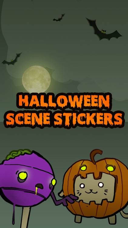 HalloweenScene Stickers and Emoji