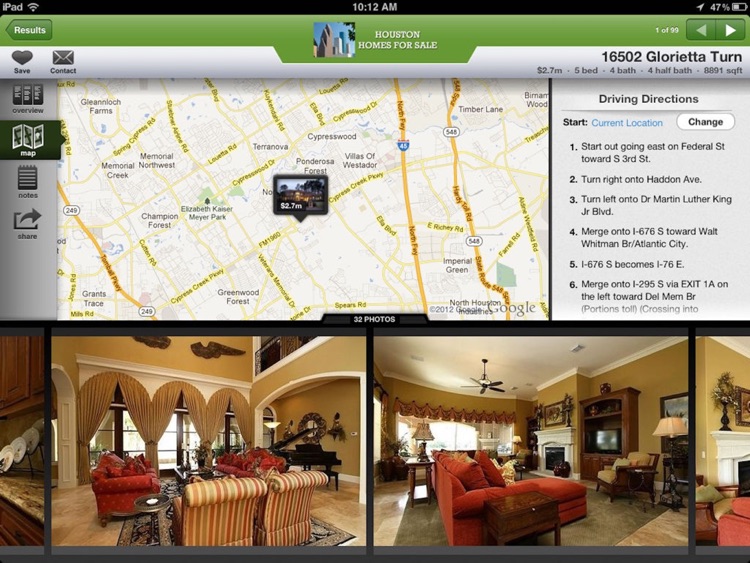 Houston Homes for Sale for iPad
