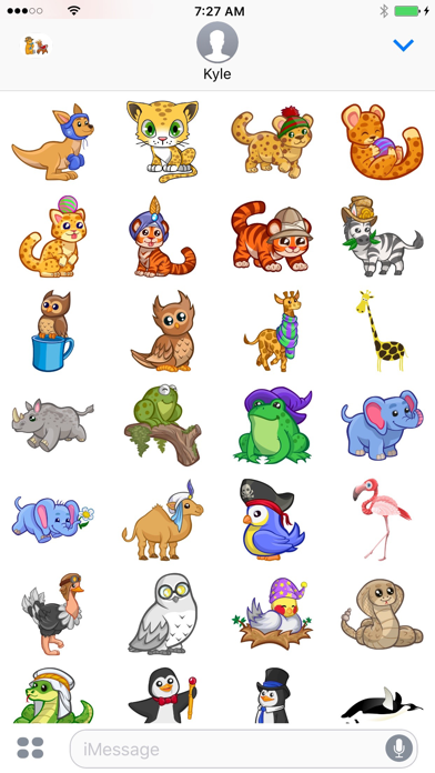 Zoo Cuties: かわいいどうぶつのステッカー for iMessageのおすすめ画像4