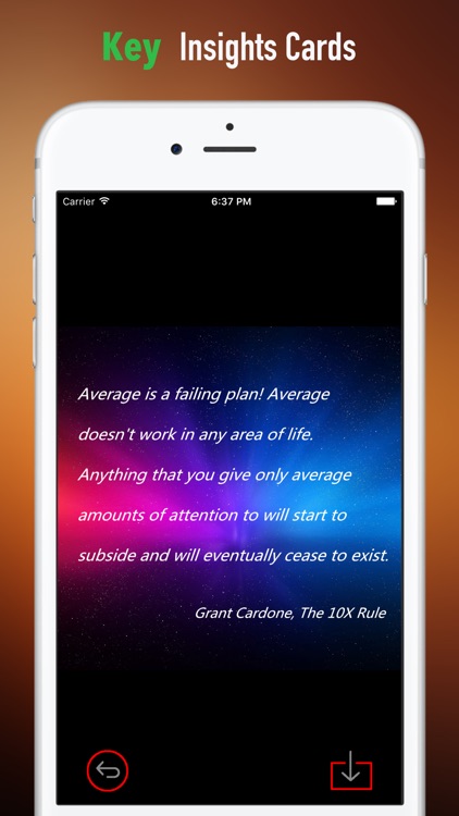Quick Wisdom from The 10X Rule screenshot-3