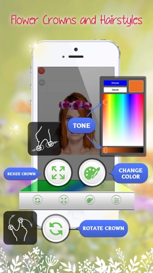 Flower Crowns and Hairstyles: Try on a New Look(圖5)-速報App