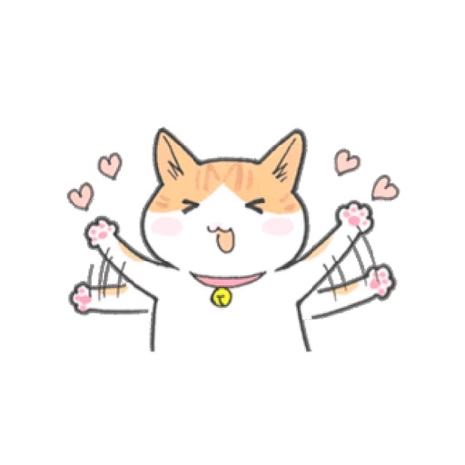 Lovely Orange Cat - Cute Kitty Stickers