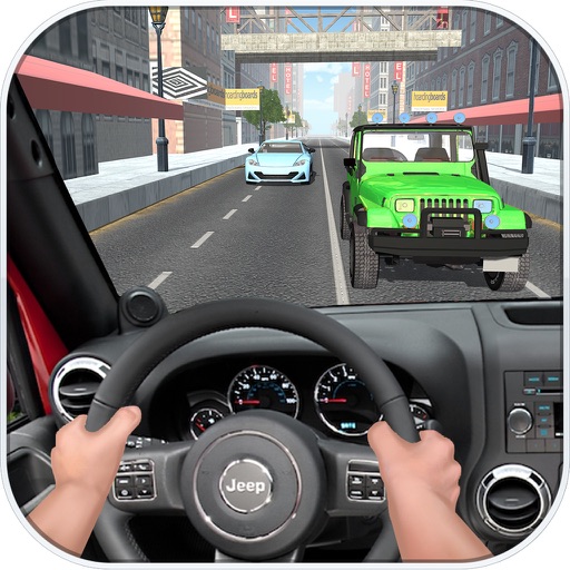 Real Traffic Asphalt Jeep Racer iOS App