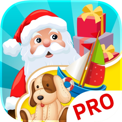 Santas Workshop Christmas games for kids. Premium icon