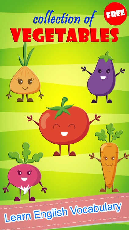 Vegetable Word Picture Matching Puzzles Fun Games