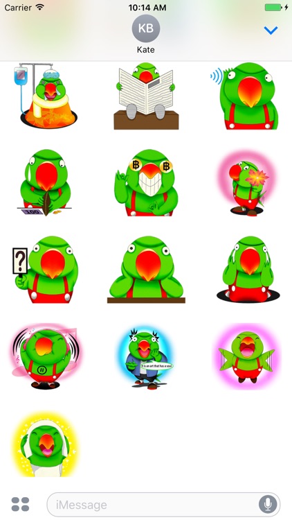 Funny Parrot - Cute stickers for iMessage