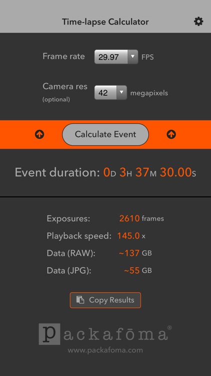 Time-lapse Calculator