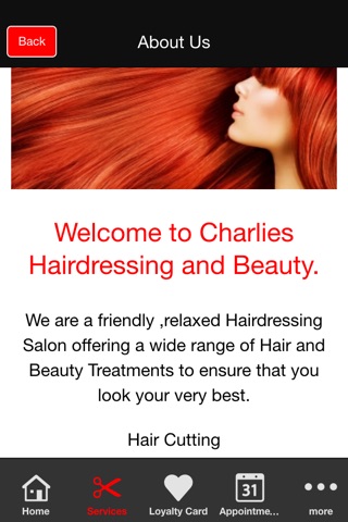 Charlies Hairdressing and Beauty screenshot 3