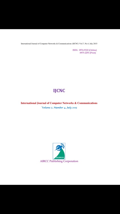 International Journal of Computer Networks & Communications ( IJCNC )