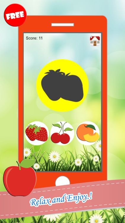 Fruits Drag And Drop Shadow Match Games For Kids screenshot-3