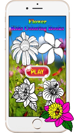 Flower Kids Coloring Books Page Games for Toddlers(圖1)-速報App