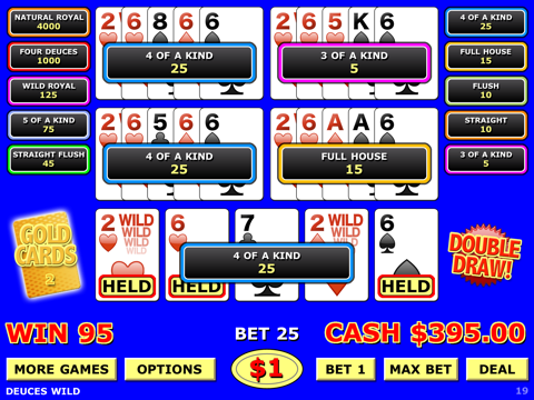 Double Draw Video Poker 5 Play - náhled