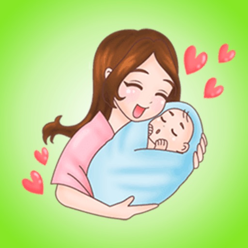 Pregnant Mommy & Baby ● Emoji Stickers Pack icon