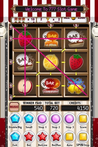 777 Fruit Cake Slot Machine screenshot 2