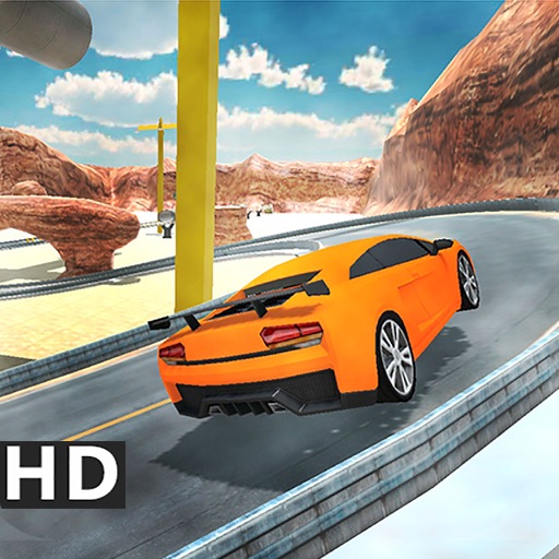 Extreme Stunt Speed Racing Car 3D Icon