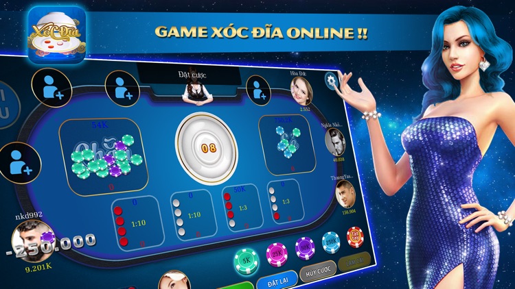 Game danh bai Xoc Dia, tien len mien nam, tai xiu