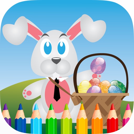 Easter Egg Coloring Pages For Kids Paint Training iOS App