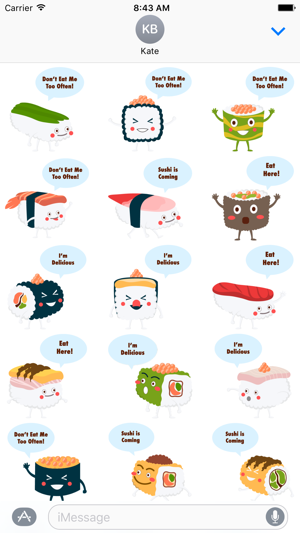 Sushi Stickers for iMessage #1(圖2)-速報App