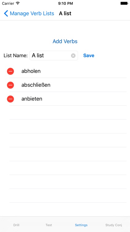 Verben - German Verb Trainer
