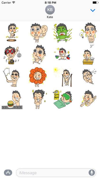 Funny Man - Animated Stickers And Emoticons