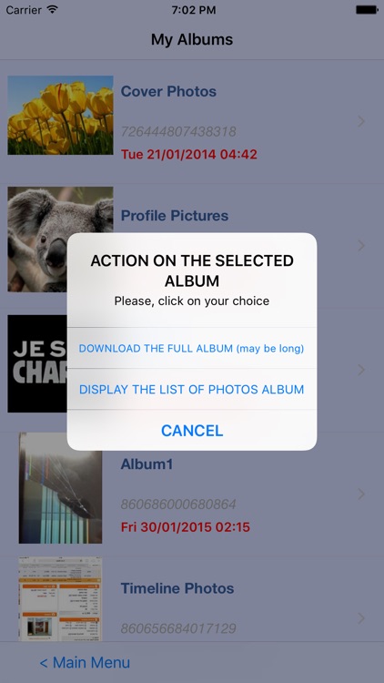 Your Albums, photos and Videos screenshot-3