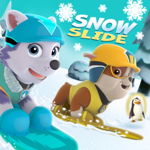 Snow Dog Slide Game For Children Icon