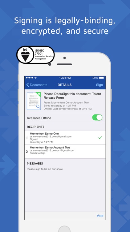 DocuSign - Upload & Sign Docs screenshot-3