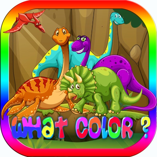 Colour Skills Test Dinosaur for Kid 2 3 4 Year Old Icon
