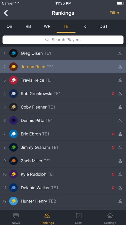 BallHawk: Fantasy Football Companion