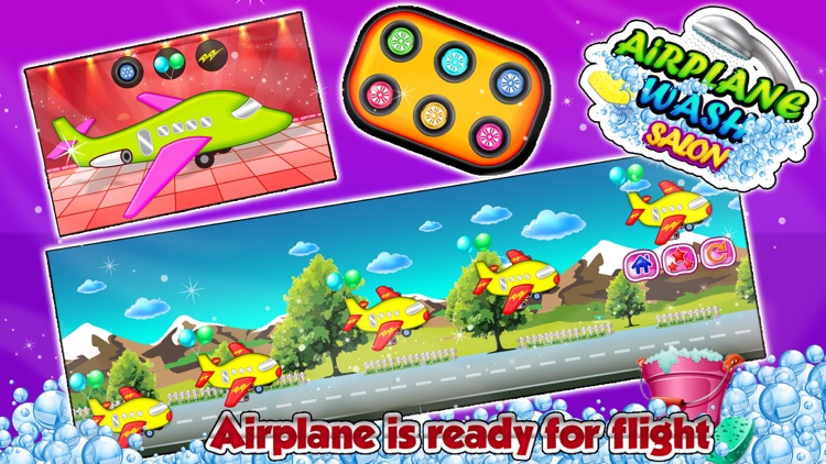 Airplane Wash Salon – Cleanup, design & decorate aeroplane in this washing game screenshot-4