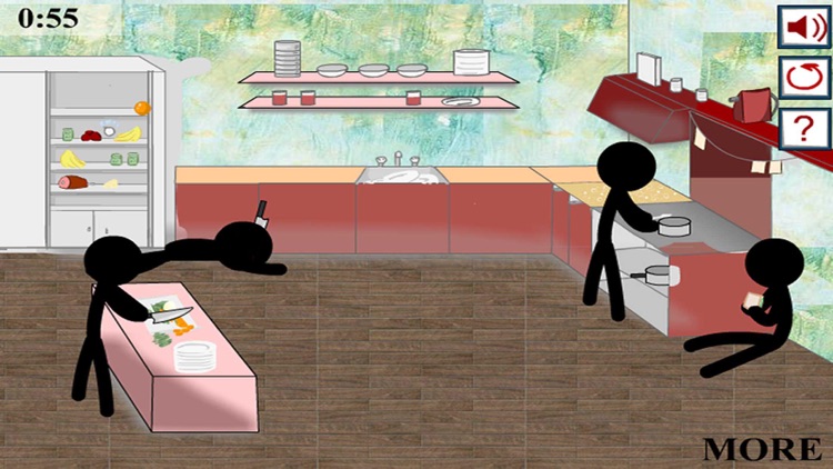 Stickman Crime in Kitchen － The Best New High IQ Test Game screenshot-3