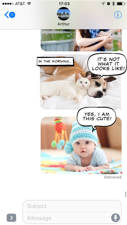 Comic Bubble Stickers screenshot-3