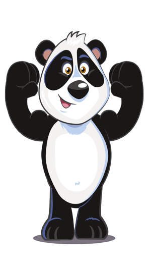 Panda Power Stickers Pack